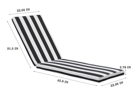 Outdoor Lounge Chair Cushion Replacement Patio Funiture Seat Cushion Chaise Lounge Cushion