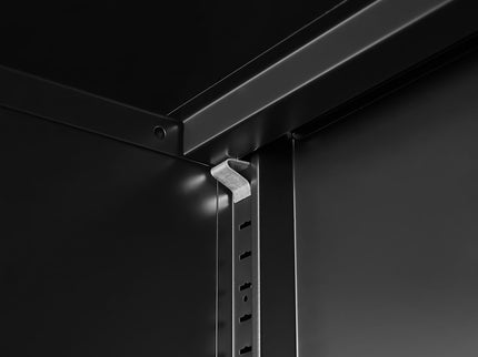 Modern Storage Cabinet With Adjustable Shelves, Magnetic Door Stopper