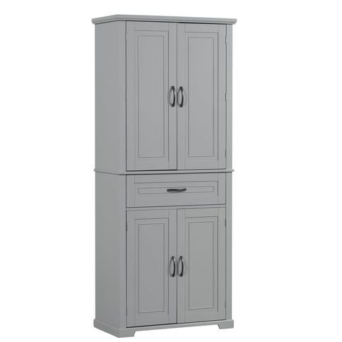 Bathroom Storage Cabinet With Doors And Drawer, Adjustable Shelf