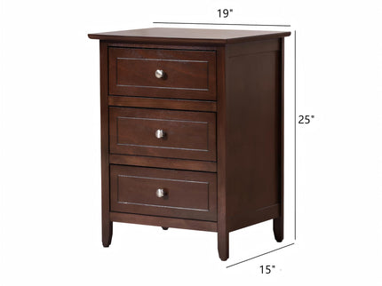 Daniel - 3 Drawer Nightstand
