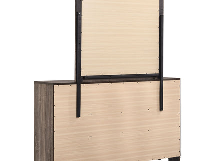 Holmgren - 6 Drawer Dresser With Mirror - Taupe