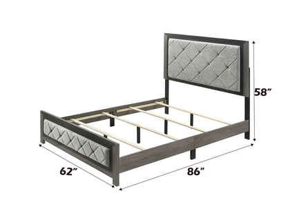 Jehoram - Queen Bed - Gray