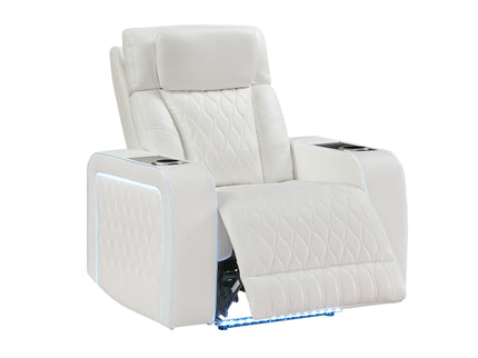 Electra - Power Recliner With Power Headrest, Massage, LED Lighting And USB Control