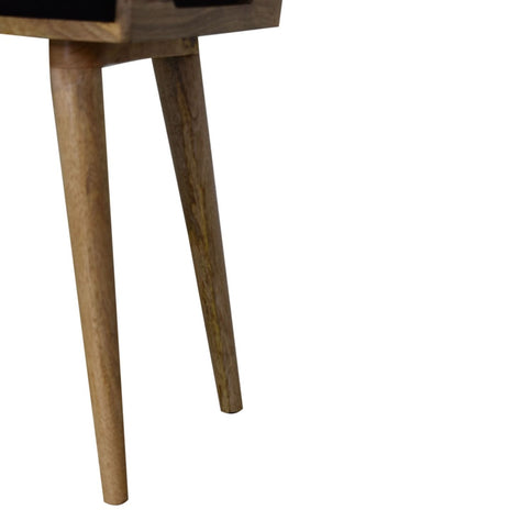 Tray Style Footstool - Black