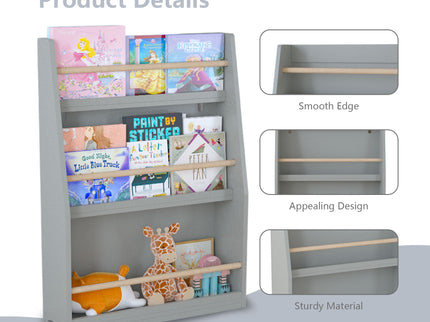 3 Tier Book Shelf, Compact Storage For Bedrooms