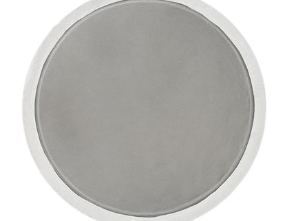 Dylana - Natural Fiber Concrete Accent Table - Gray