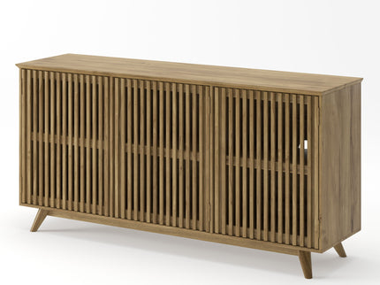TV Stand With Adjustable Shelf - Natural