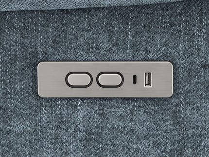 Beca - Upholstered Power Lift Recliner With Cupholders And USB Charging