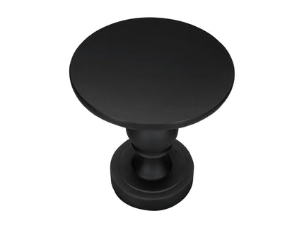 Round Accent Table, Indoor / Outdoor - Black