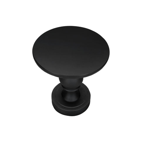 Round Accent Table, Indoor / Outdoor - Black