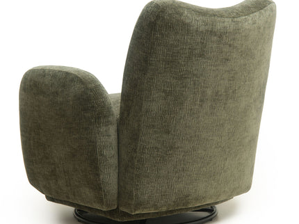 360° Swivel Accent Chair For Living Room - Olive Green