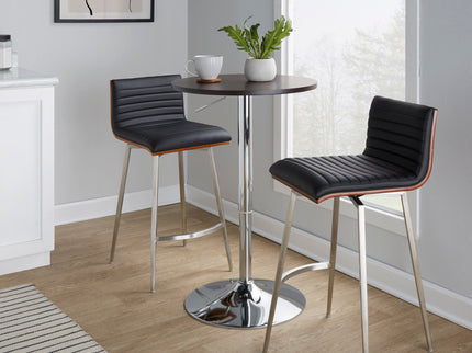 Mason - 3 Piece Swivel Mid Century Modern Counter Height Dining Set With Adjustable Table