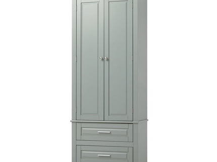 Tall Storage Cabinet With 2 Drawers For Bathroom