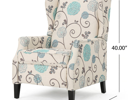 Westeros Wing Back Fabric Upholstered Recliner