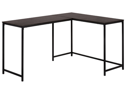 Computer Desk, Home Office, Corner, L Shape, Laptop, Marble Look Contemporary & Modern