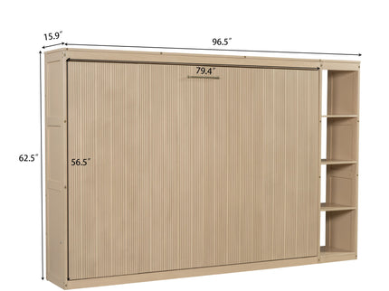 Murphy Bed With Bookshelf And Storage