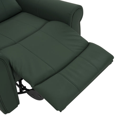Manual Recliner Chair With 270 Degree Swivel, Massage & Heating, Dual Reclining Positions