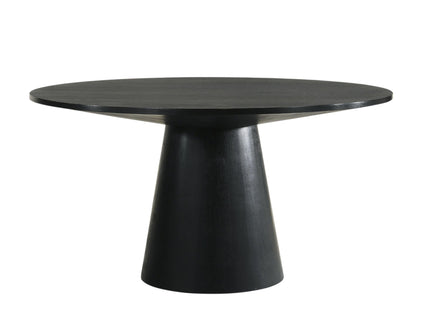 Froja - Manufactured Wood Round Dining Table - Black