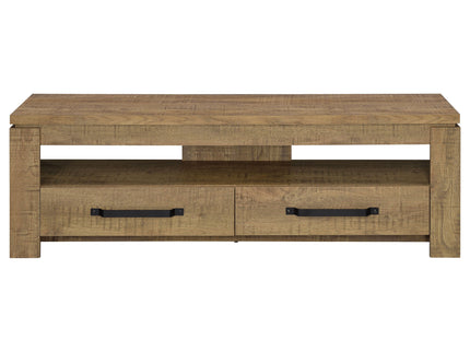 Tesoro - TV Stand With 2 Drawers - Mango Color