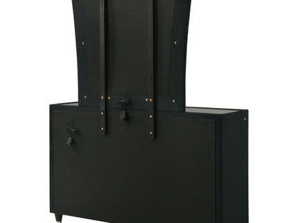 Mika - 8 Drawer LED Dresser With Mirror - Black