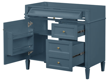 Bathroom Vanity With 2 Drawers And Tip-Out Drawer, Storage Cabinet