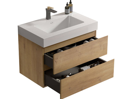 Alice - Bathroom Vanity With Sink, Large Storage Wall Mounted Floating Bathroom Vanity For Modern Bathroom