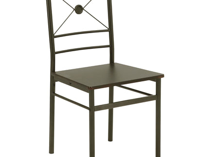 5 Piece Rectangle Dining Set With Tubing Base