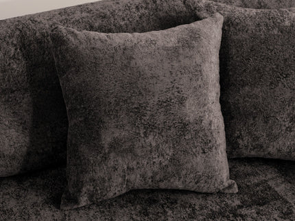 3 Seater Sofa With Built In Pet Bed Nook, Curved Design And 2 Throw Pillows