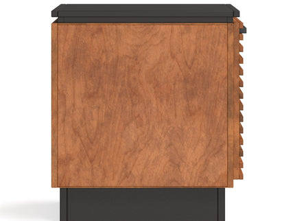 Chairside Table - Black / Bourbon