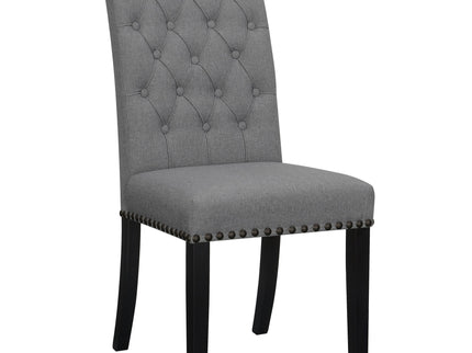 Tufted Rolled Backrest Side Chairs (Set of 2)