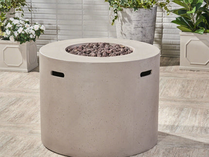 Round Iron Fire Pit With 40, 000 Btu