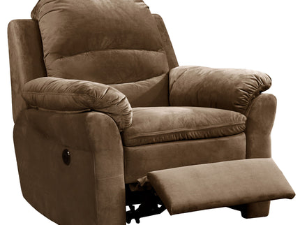 Electric Recliner Chair With USB Port And Gentle Lumbar Massage - Brown