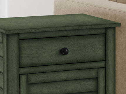 Accent Nightstand, Storage Drawer, Transitional