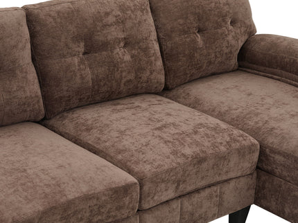 U-Shaped Sectional Sofa 103.5" Fabric Couch With Dual Chaise Lounges, Storage Pockets, Armrest Pillows