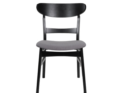 Modern Dining Chair With Upholstered Seat And Wood Frame