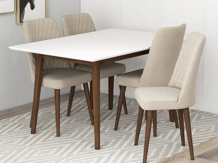 Mary - Modern Style Rectangular Dining Kitchen Table