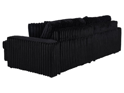 Clifford - Upholstered Dual Power Chaise Sofa - Black