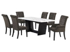 Dark Brown / 7 Pc. Table, 6 Chairs