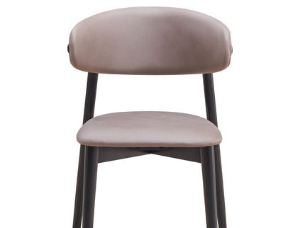 Lanae - Polished Microfiber Side Chair (Set of 2) - Gray