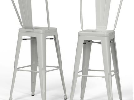 Fletcher - Handcrafted Metal Stool (Set of 2)