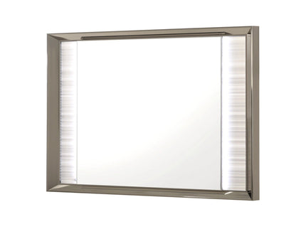 Star - Mirror With Built In LED And Frame - White