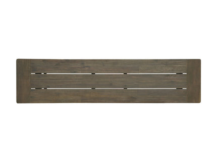 Cloud - Outdoor Bench With Acacia Wood Frame And Slat Panel Design