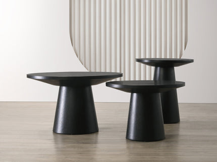Jasper - 3 Piece Coffee, End, And Console Table (Set of 3) - Ebony Black