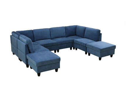 8 Piece Modular U - Shape Sectional Sofa