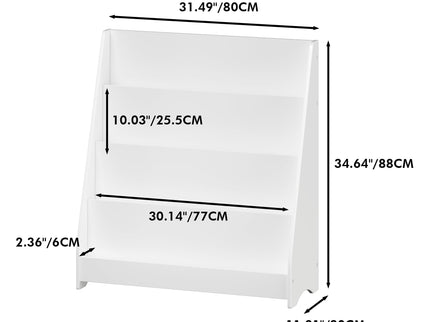 4 Tier Bookshelf, Toddler Book Display Shelves