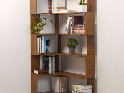 L-Shaped Corner Bookshelf