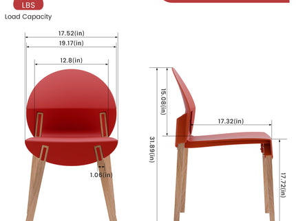 4 Piece Set Of Single Chairs With Long Table