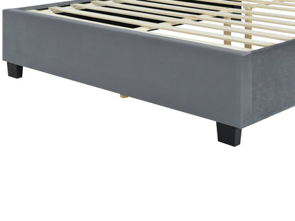 Upholstered Platform Bed With Big Headboard