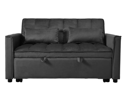 3 In 1 Pull Out Couch Convertible Sofa Bed With Reclining Backrest