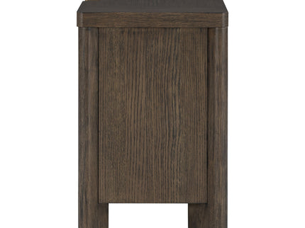 3 Drawer Nightstand With USB - Dark Oak